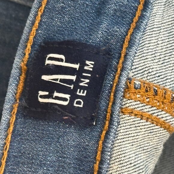 Gap womens High-Rise Button-Fly Ankle true Skinny Jeans Distressed Hem size 30 - Picture 3 of 11
